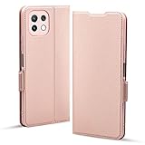 [Cuero de PU de alta calidad] poliuretano + microfibra suave + tapa trasera flexible de TPU, 360 grados protege su smartphone de gotas, de golpes, de polvo y de rasguños accidentales.