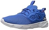 Parte superior de lona. Reebok Men\'s Furylite II AR Fashion Sneaker, Awesome White/Black/Pink Blaze/Echo Blue, 10.5 M US