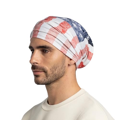 Image of BUFF CoolNet UV Neck Gaiter, UPF 50 Sun Protection, Breathable, Versatile, Quick Dry Face Mask, Multi-Colored, Adult Size
