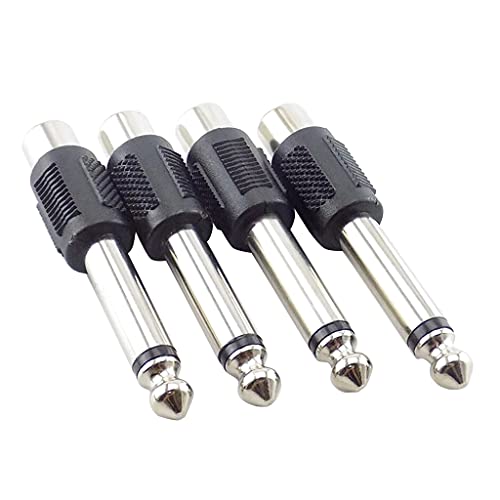 Adaptador de 6,35 mm chapado de alta fidelidad con interconexión firme