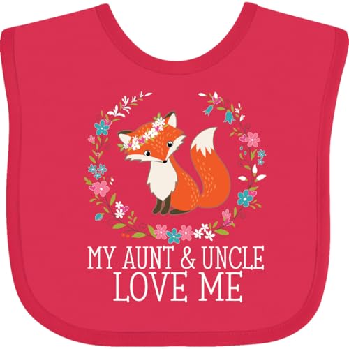 inktastic My Aunt and Uncle Love Me Fox for Niece Baby Bib