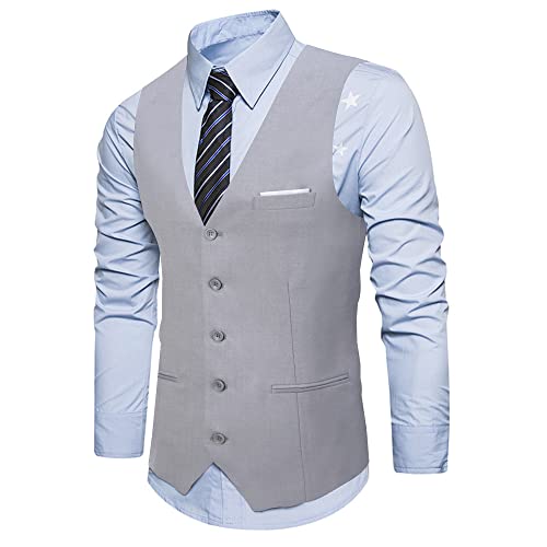 Men's Suit Vest Slim Fit Wedding Prom Waistcoat Formal Vests for Men Sleeveless Jacket Waistcoat for Mens2
