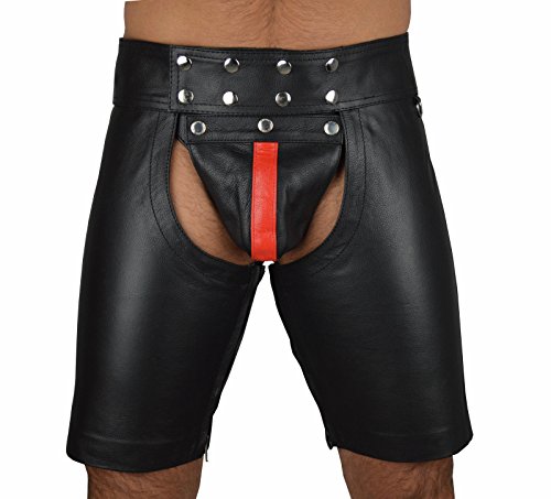 Azbyc men's sexy leather pants tight trousers show buttocks faux …