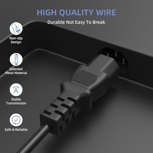 Cable de alimentación AC 6FT compatible con Chauvet DJ Geyser P5 miniatura 2