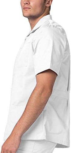Vista 3 de Adar Universal Scrubs - Chaqueta de manga corta con cremallera para hombre