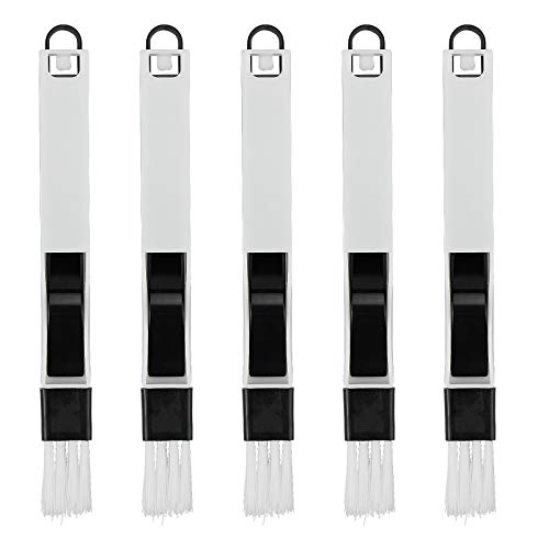 KARAA Cepillo Limpieza Ventanas, 5 pcs Cepillo De Limpieza del Surco, con Mini Recogedor, para Limpiar Teclado, el Surco de Ventanas y Puertas Cover