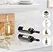 Modular Plastic Free-Standing Water Bottle and Wine Rack Storage Organizer for Kitchen Countertops, Pantry, Refrigerator,Ideal Storage for Wine, Soda, Pop and Beer - Stackable, 2 Pack - Clear