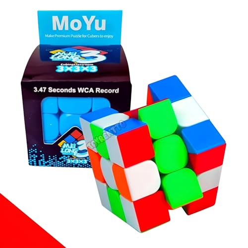 Image of Moyu Meilong 3x3 Speed Cube Smooth Turning Stickerless Puzzle Toy for Beginners and Professionals High Performance 3x3 Cube for Kids and Adults