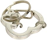 Rubit The Easy Dog Tag Heart Shaped Switch Clip, Small, 0.85-Inch Diameter, Silver