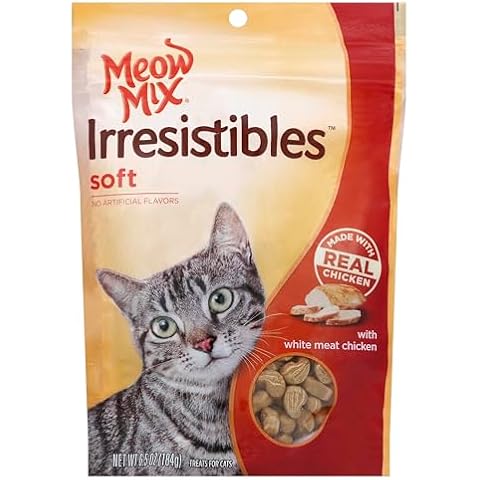 Meow Mix Irresistibles Soft Cat Treats with Real White Meat Chicken, 6.5 oz Cover