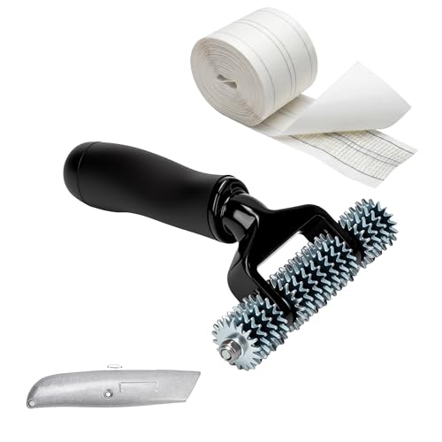Starry Carpet Patch Repair Kit with 5 Inch Star Wheel Seam Roller and 30ft Double-Sided Seam Tape Durable DIY Carpet Repair Kit for Home Office Floor