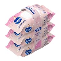 New Formula Curash Fragrance Free Baby Wipes, 3x80 Pack, For Sensitive Skin, Suitable for Newborns, Thick & Soft Texture, No Soap, Alcohol Or Parabens, Everyday Cleansing And Nappy Changes, 240 Wipes