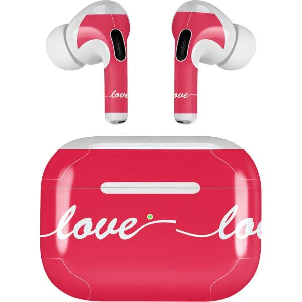 Skinit Decal Audio Skin Compatible with Apple AirPods Pro (2rd Gen, 2022) - Skinit Originally Designed Love Banner Design