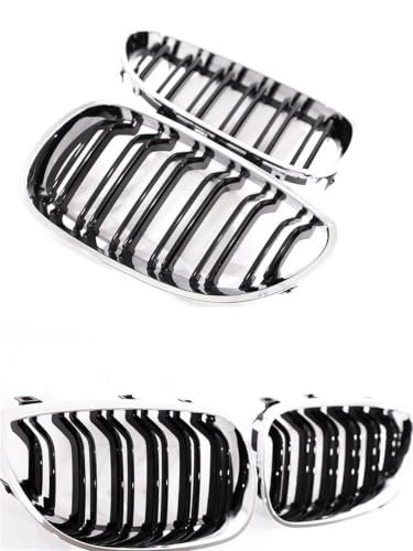 Parrilla de riñón delantera Chrome Black para Serie 5 E60 E61 3