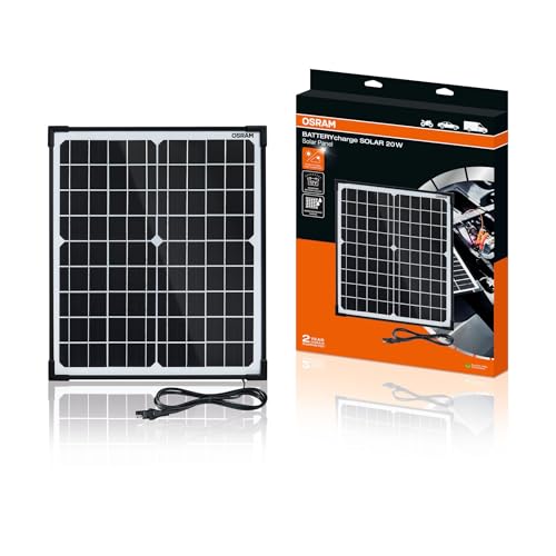 OSRAM BATTERYcharge SOLAR 20W, Solar-Batteriewartungsgerät, 12V Batterieladung