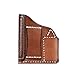 TOURBON Leather Pocket Gun Holster for Concealed Carry, Men Women Pistol Belt Holder with Small Ammo Pouch (Vintage Brown)