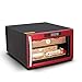 Armoire a Cigares Cigar Cabinet Constant Température Hydratante en cèdre Massif Tablette en Bois électronique Réfrigérateur Congélateur Ménage Petit (Couleur: Rouge, Taille: 41x52.5x27.5cm)