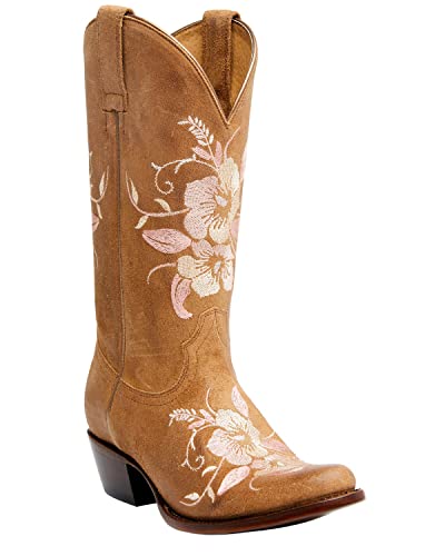 Shyanne Women's Savannah Western Boot Round Toe Brown 7 1/2 M US