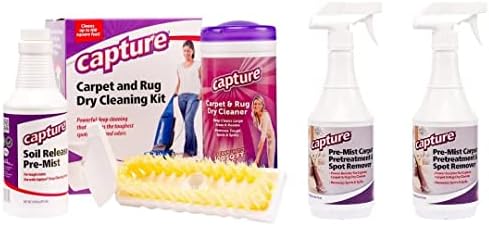 Capture Carpet Total Care Kit 100 & Pre-Mist Soil Release for Carpet Dry Cleaner, Carpet Cleaning Pre Spray (2 Pack) - Bundle image 4