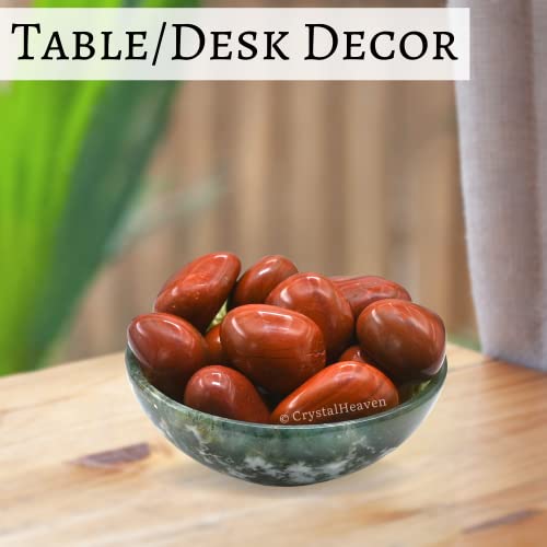 Image of Certified Red Jasper Crystal Healing Tumbled Stone, Natural Polished Crystals for DIY Crafts, Manifestation, Meditation, Pooja Feng Shui and Reiki Healing (30 Grams)