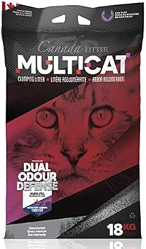 Amazon Oft Canada Litter マルチキャット 18kg 鉱物系 ベントナイト 重曹 カーボン 無香料 消臭 脱臭効果のある2つの成分をブレンド オーエフティー 猫砂 通販