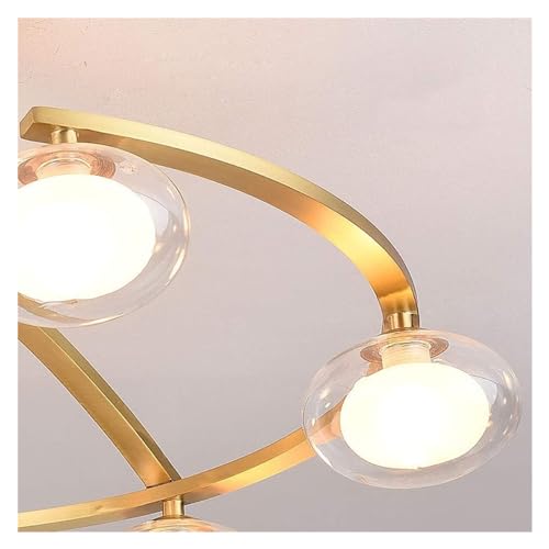 Plafonnier G9 en cuivre pour illuminer vos soirées chaleureuses en famille - 2