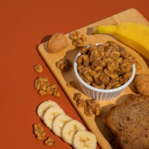 Image of Earthside Farms Banana Bread Walnuts Snack Packs, No Sugar Added Keto Friendly Nuts, Vegan Gluten Free Non GMO Plant Protein Treat, 4oz Resealable Snack Bags, 10 Count