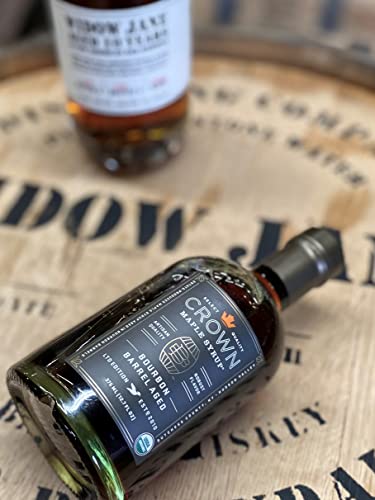 Crown Maple Bourbon Barrel Aged Organic Maple Syrup, 12.7 Fl Oz, Pancakes, Flavor Cocktails, Marinades And Sauces #TOP3