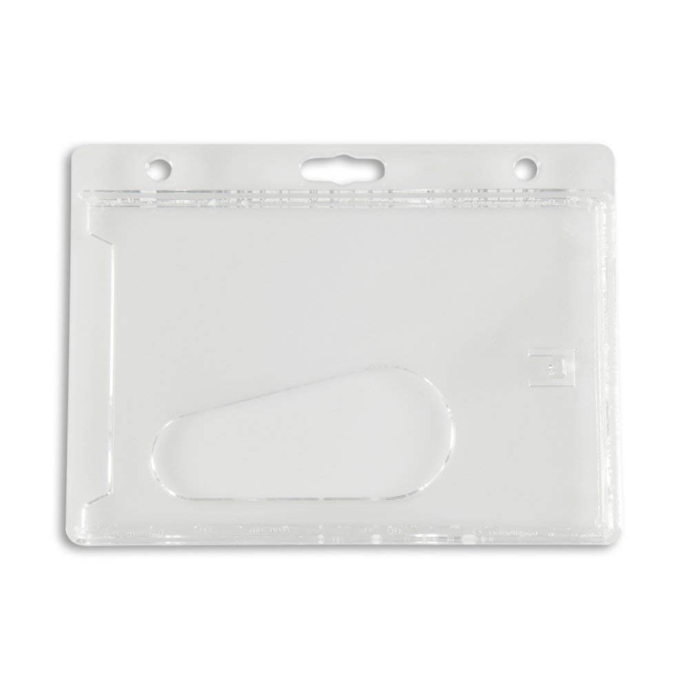 50 Stück – Horizontal Hartplastik Badge Holder