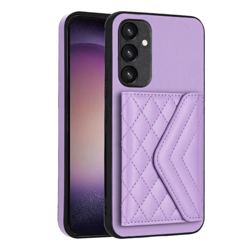 Étui iPhone 15 Plus violet avec porte-cartes pour vos sorties et trajets quotidiens