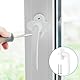 XTUDOU® 4 Stück Sicherheitsfenstergriff Weiß, Fenstergriff Aluminium Ohne Schließ Zylinder, in Stiftlänge 35mm, Sicherheitsfenstergriff Weiß für Fenster, Terrassentüren und Balkontüren