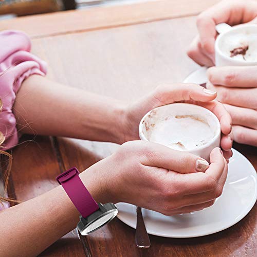 Isabake Band Replacement For Garmin Vivoactive 4 ,22Mm Silicone Strap Compatible With Samsung Galaxy Watch 46Mm/Gear S3 Frontier/Classic , Quick Release Wristband For Smartwatch Accessories(Wine Red) #TOP6