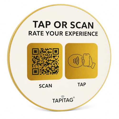 Dispositif NFC de collecte d'avis clients TAPiTAG crème pour effacer la perte de notes