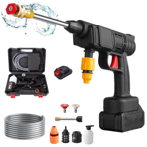 Power Stream Pressure Washer Cordless, Power Stream Pressure Washer, 2025 New 3-in-1 Ultra Powerful Pressures Washers Clean Any Surface in Seconds, Portable Handheld, for Cars, Bicycles (1 Battery)