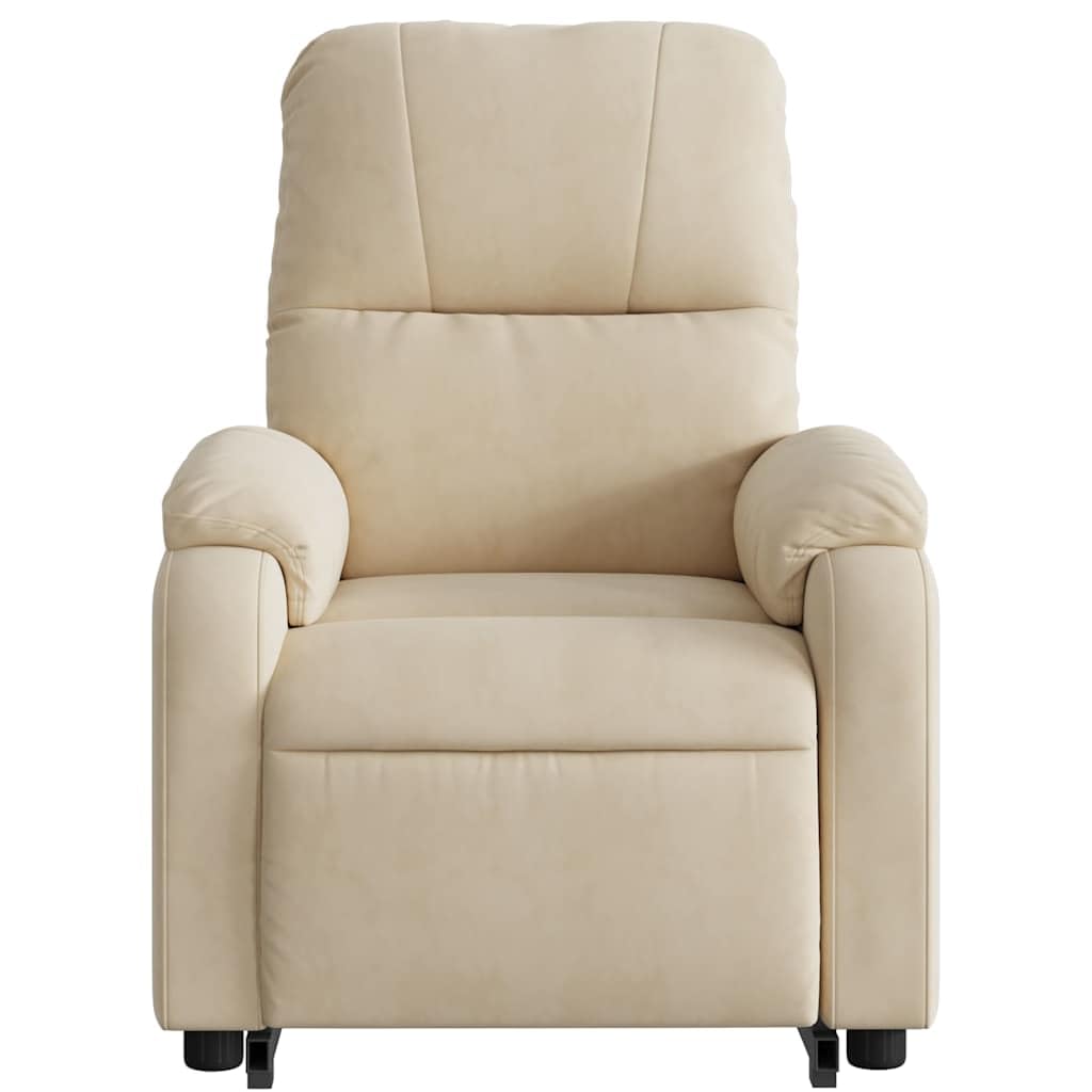 Sillón de relax con ayuda eléctrica para levantarse en tejido de microfibra, respaldo ajustable de 135 grados, bolsillo lateral y para personas de hasta 110 kg