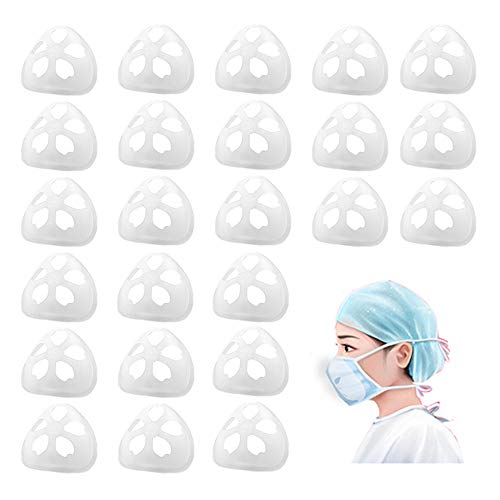 3D Bracket 24PCS XL Size Lipstick Protection Cool Mask Bracket Inner Support for Summer for Running for Kids… (24XL)