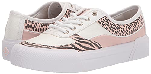 Sperry Kid's Soletide Sneaker, White/Blush, 5 Medium #TOP6