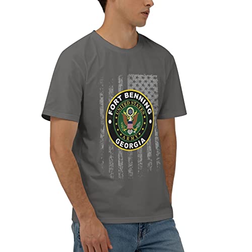 Army Fort Benning Army Base Georgia Men's Classic T-Shirt, Cotton Short Sleeve Deep Heather Xx-Large #TOP1