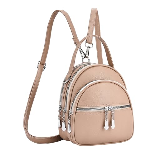 Sac à dos convertible pour femme en cuir tendance YUNZLAN