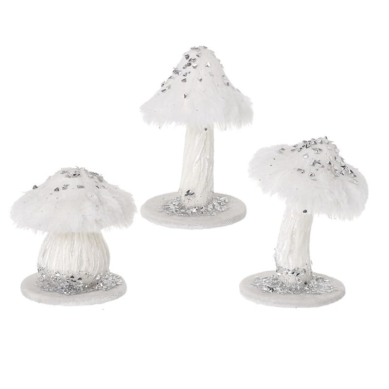 Champignons de table en velours Heaven Sends pour une ambiance cocooning de Noël