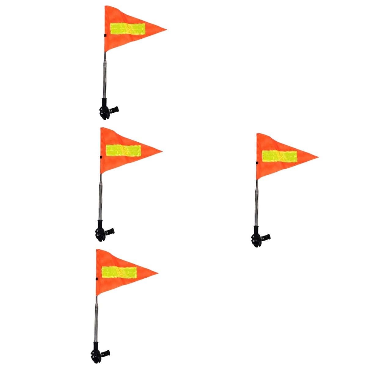 Asta de bandera para carrito de golf de acero inoxidable retráctil de alta duración