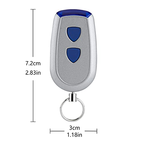433MHz Handsender Fernbedienung kompatibel mit Normstahl Crawford EA433 2KS, EA433 4KS, T433-4, RCU 433-2, RCU 433-4, EA433 2KM Micro, 2 Stück