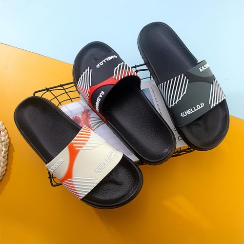 Premium Comfort Patch Stripe Yoga Mat EVA Sildes Sandals Summer Slippers For Men Indoor Outdoor Non Slip Footwear2