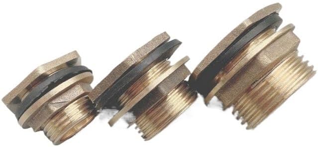 1pc Copper Water Tank Connector 1/2" 3/4" 1" Male Brass Pipe Fittings Nut Jointer(1")