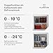Klarstein Irene Mini-Gefrierschrank, 31L Kühl-/Gefrierkombination, Temperatur -24 °C bis 10 °C, Energieeffizienz C, Leise 38 dB, Kompaktes Design Für Kleine Räume, Mini-Tiefkühlschrank