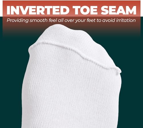 FORTIVO Extra Wide Socks for Swollen Feet - Bariatric & Diabetic Socks for Men & Women4