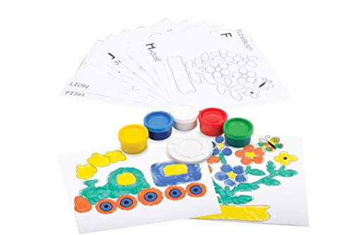 Handycrafts Funskool Finger Painting Kit, DIY Kit, Art and Craft Set for Kids, Learning, Fun & Engaging Activity for Childrens, Multicolour, Gift Set for Kids, Age 5+ Years