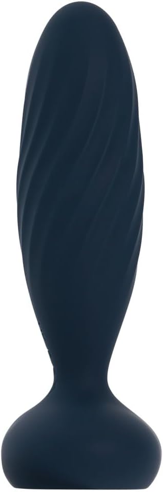 SVAKOM Jordan App-Controlled Rechargeable Silicone Thrusting Anal Prostate Vibrator - Navy Blue
