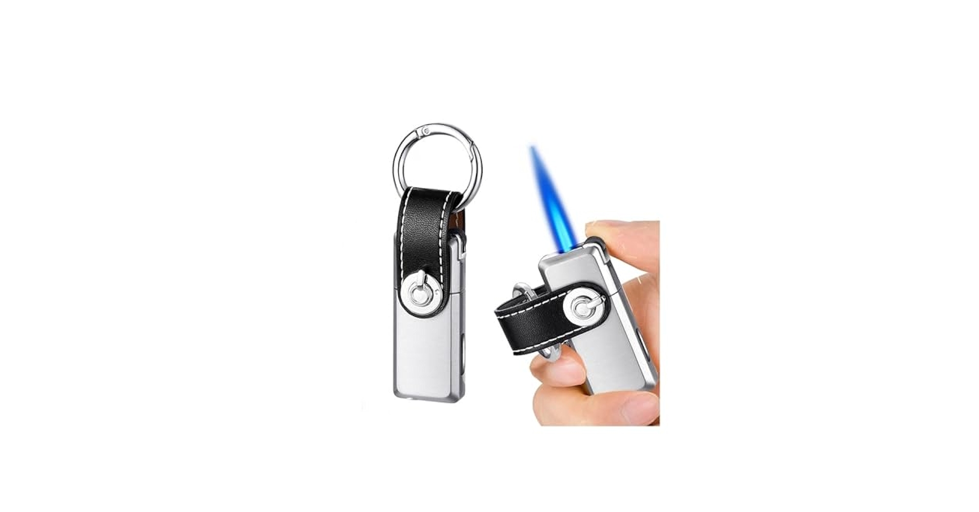 hide キーホルダー　ガスライター　セット Amazon.co.jp: メタルキーホルダーライター、防風フレーム