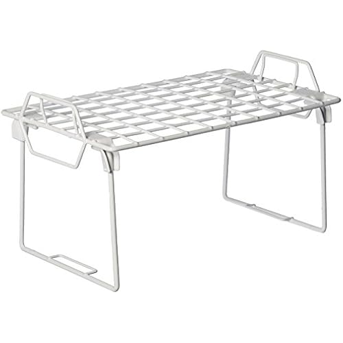 Whitmor Wire Grid Stacking Shelf Small, White
